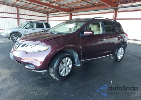 2013 Nissan Murano Sl from USA, damaged, VIN JN8AZ1MW8DW302951